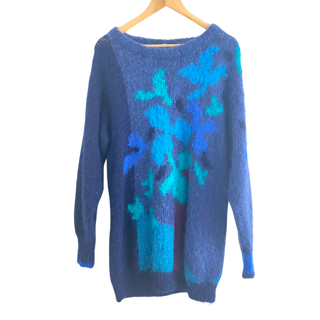 Hand knit mohair sweater