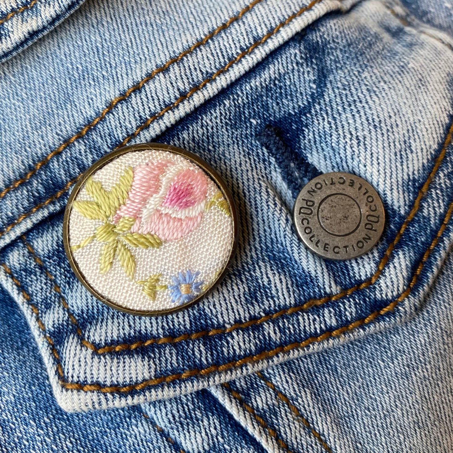 Embroidered pins